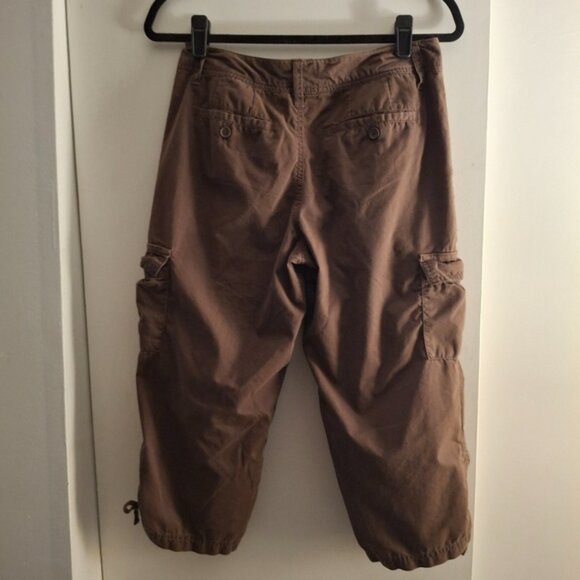 Carribean Joe Women's Brown Cargo Cropped Pants - Picture 2 of 9